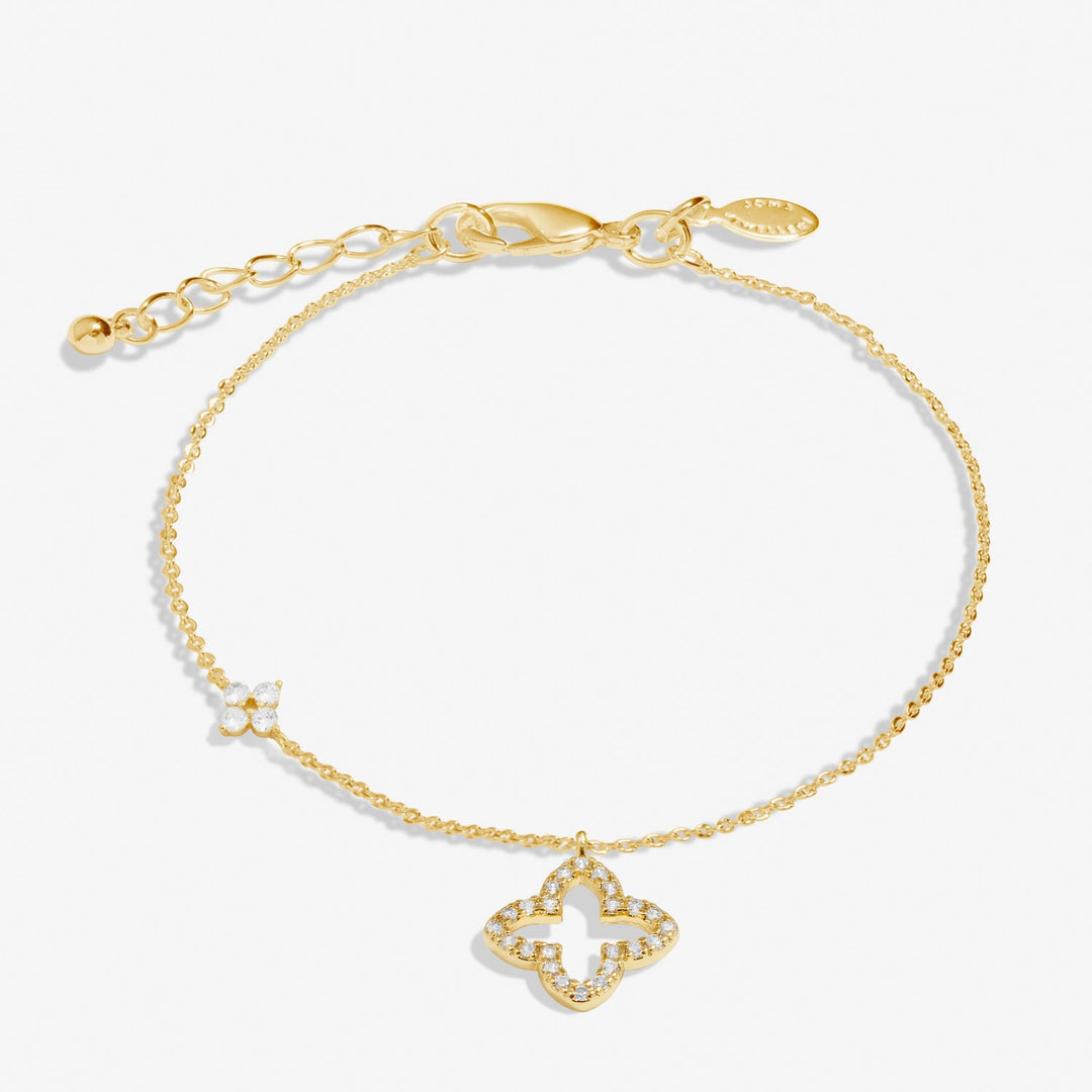 Style Stories Pave Clover Gold Plated Bracelet 7725Joma Jewellery7725