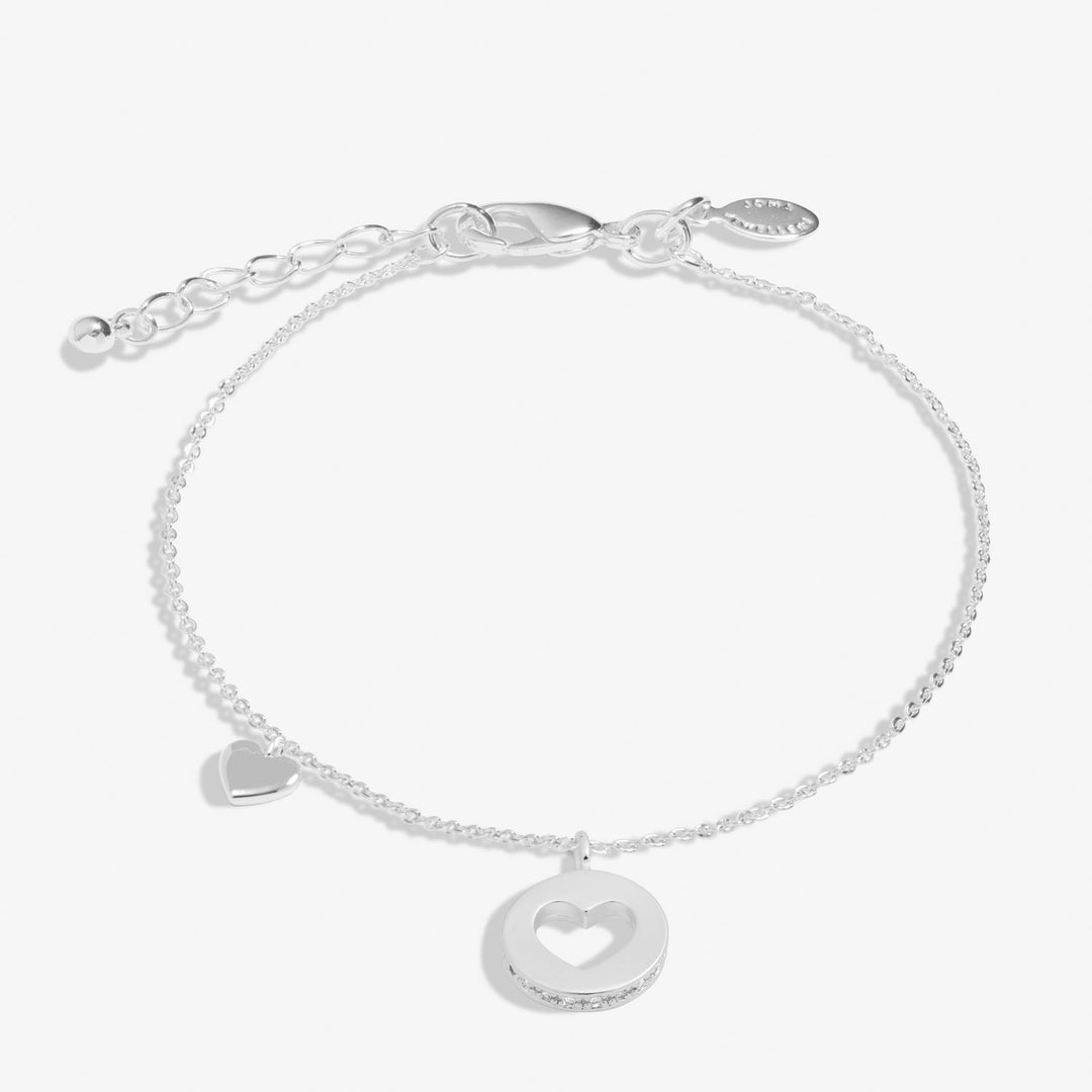 Style Stories Pave Edge Heart Silver Plated Bracelet 7719Joma Jewellery7719