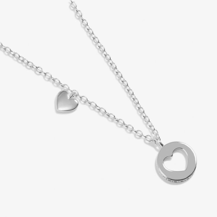 Style Stories Pave Edge Heart Silver Plated Necklace 7718Joma Jewellery7718