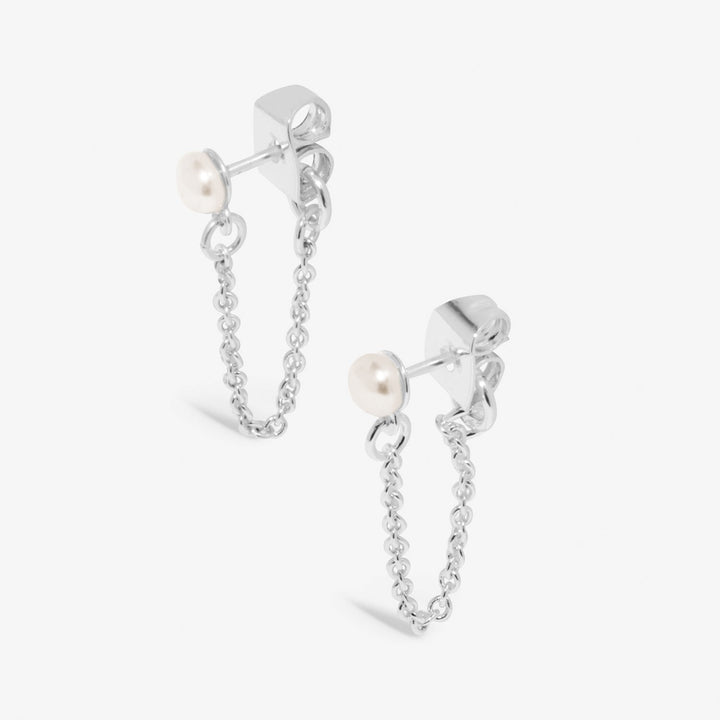 Style Stories Pearl Silver Plated Earrings 8455Joma Jewellery8455