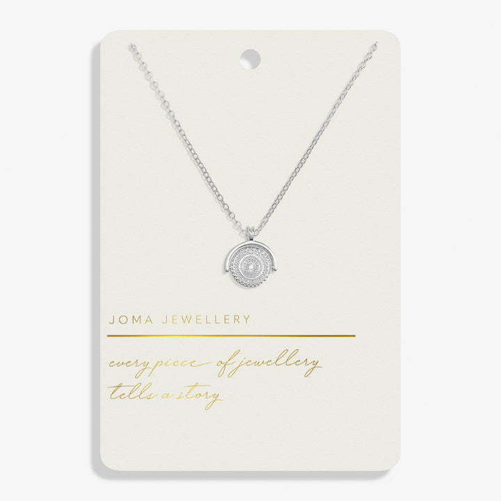 Style Stories Spinning Coin Silver Plated Necklace 7722Joma Jewellery7722