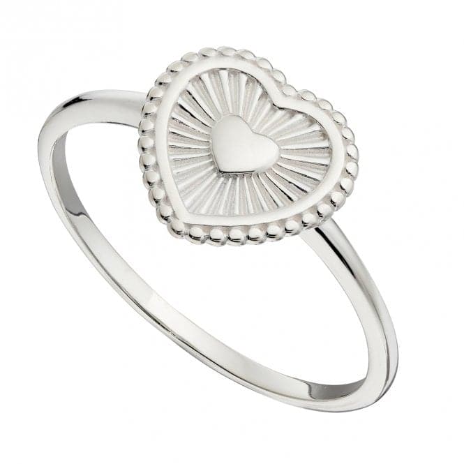 Sunray Texture Heart Ring R3770BeginningsR3770 50