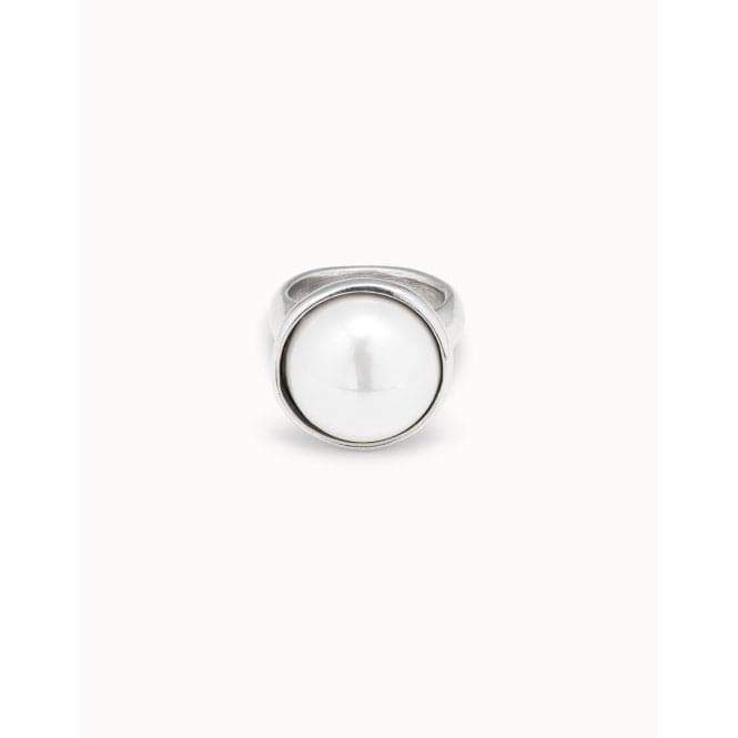 Superlative White Pearl Shell RingUNOde50ANI0663BPLMTL12