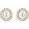 Swarovski Angelic Round Gold - tone Stud Earrings 5505470Swarovski5505470