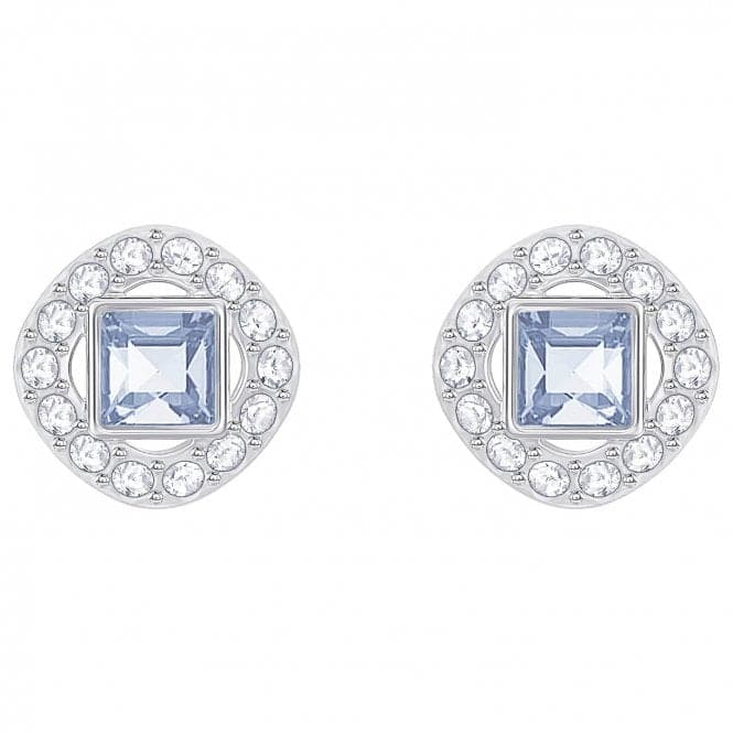 Swarovski Angelic Square Pierced Earrings, Blue, Rhodium plating 5352048Swarovski5352048