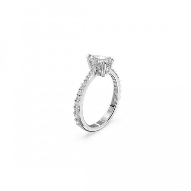 Swarovski Constella Rhodium Plated Pear Cut Pavé Ring Cocktail RingSwarovski5642627 50