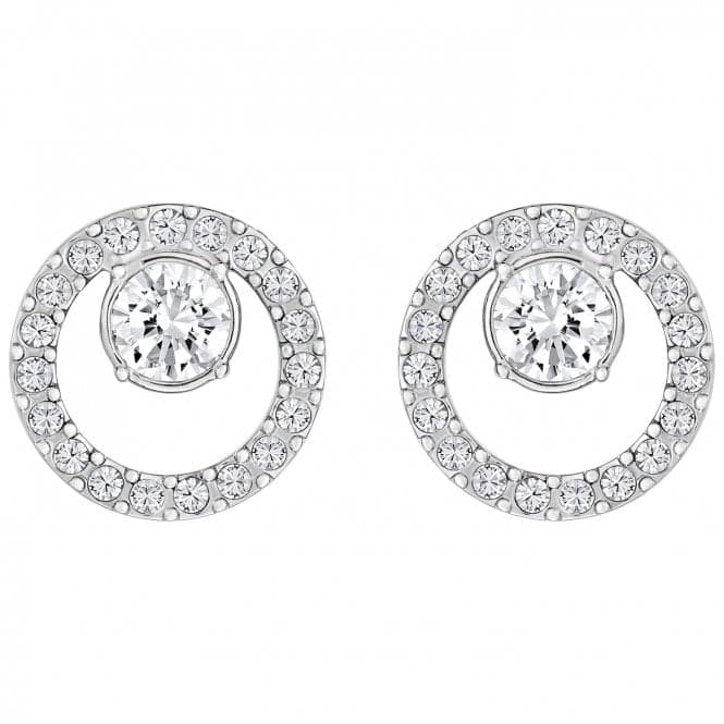 Swarovski Creativity Circle Pierced Earrings Rhodium Plated 5201707Swarovski5201707