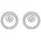 Swarovski Creativity Circle Pierced Earrings Rhodium Plated 5201707Swarovski5201707