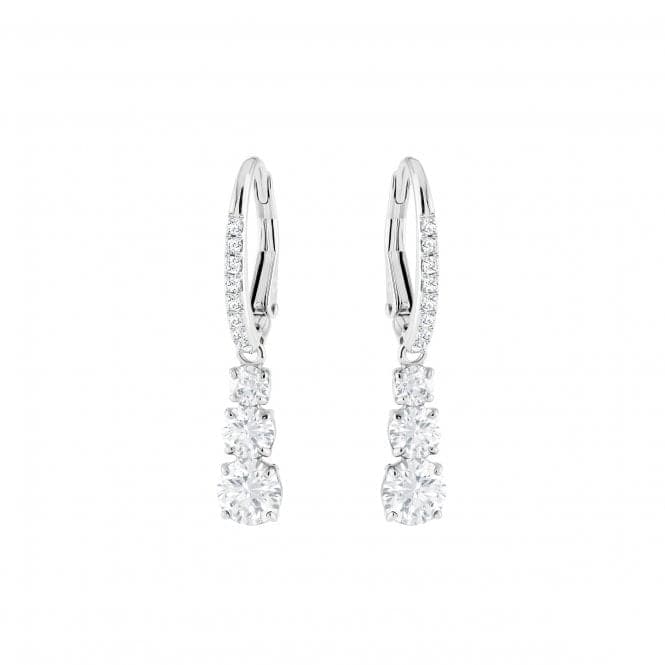 Swarovski Crystal Attract Trilogy Rhodium Plated Earrings 5416155Swarovski5416155