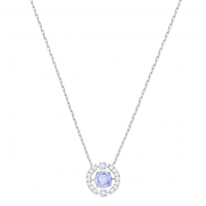 Swarovski Sparkling Dance Round Necklace, Blue 5279425Swarovski5279425