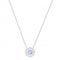 Swarovski Sparkling Dance Round Necklace, Blue 5279425Swarovski5279425
