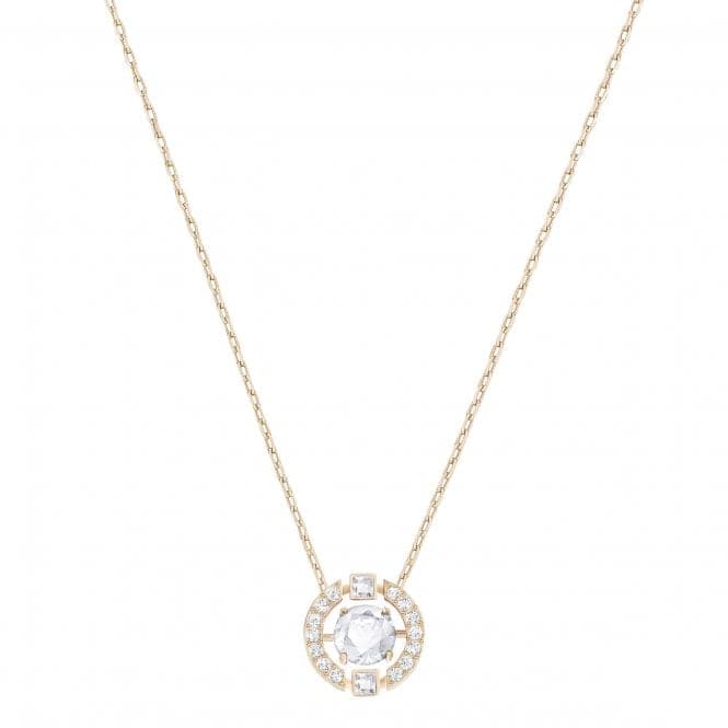 Swarovski Sparkling Dance Round Necklace White Rose Gold - tone Plated 5272364Swarovski5272364