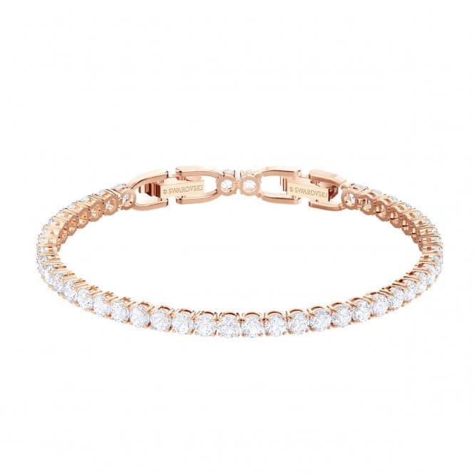 Swarovski White Rose Gold - tone Tennis Bracelet 5464948Swarovski5464948