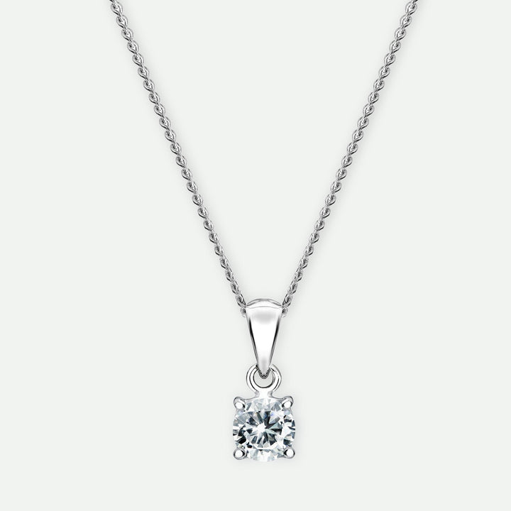 Sylvia | 9ct White Gold 0.25ct tw Lab Grown Diamond NecklaceCreated BrillianceBA0071343