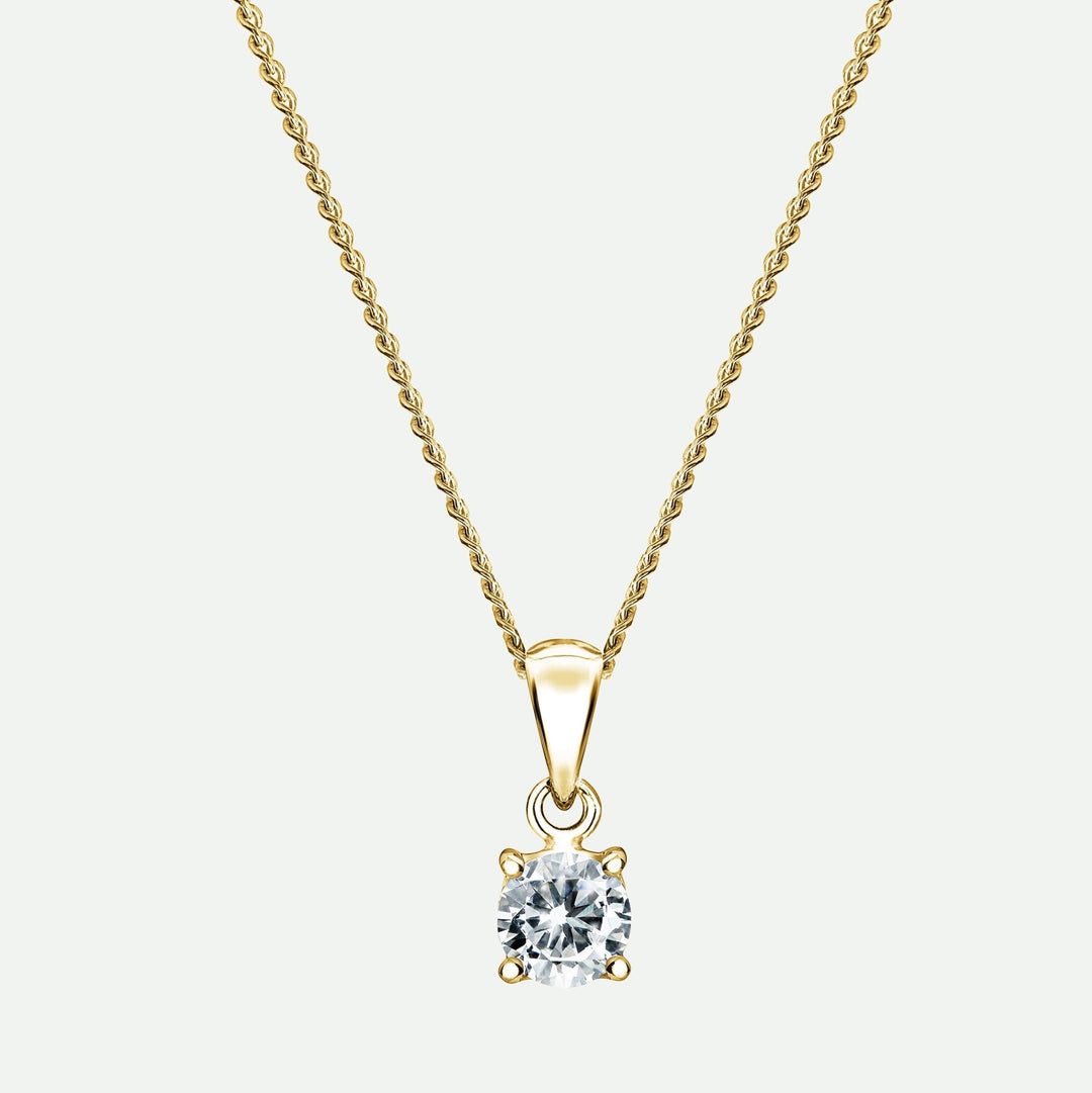 Sylvia | 9ct Yellow Gold 0.25ct tw Lab Grown Diamond NecklaceCreated BrillianceBA0071448