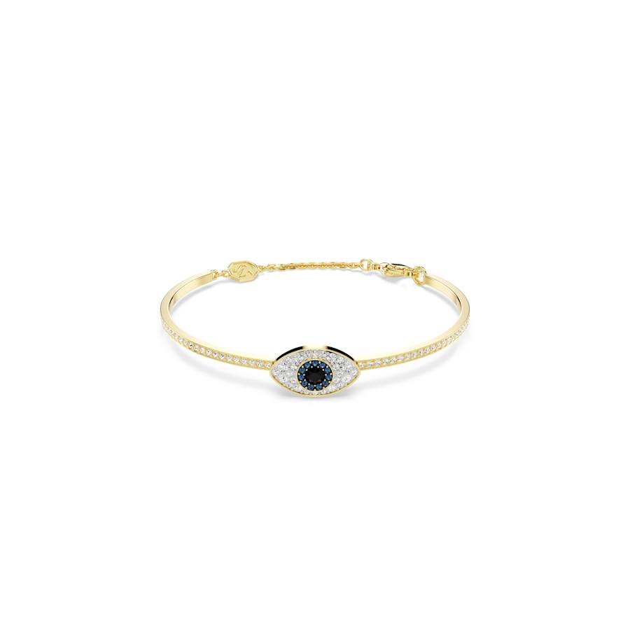 Symbolica Gold - tone Plated Blue Evil Eye BangleSwarovski5696467