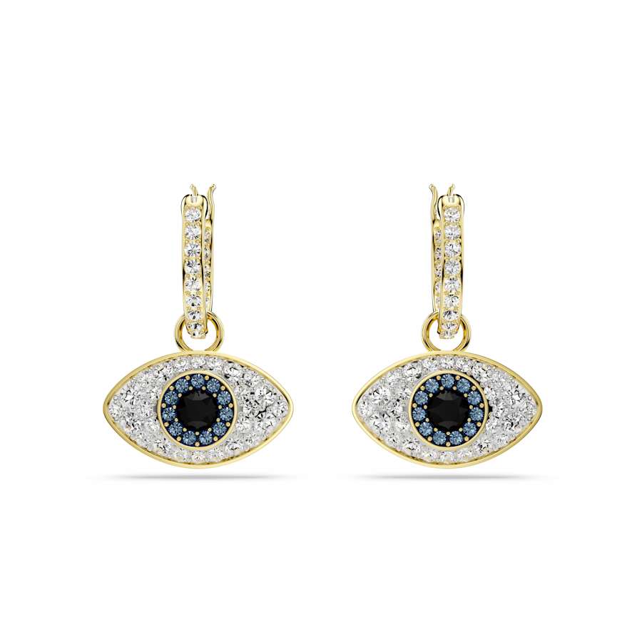 Symbolica Gold - tone Plated Blue Evil Eye Drop Earrings 5692163Swarovski5692163