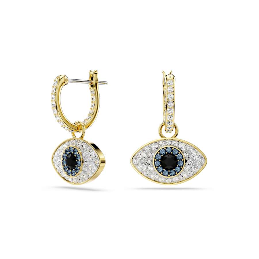 Symbolica Gold - tone Plated Blue Evil Eye Drop Earrings 5692163Swarovski5692163