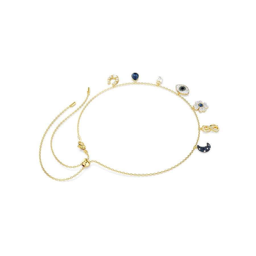 Symbolica Gold - tone Plated Blue Moon Evil Eye Horse Shoe Choker 5692164Swarovski5692164