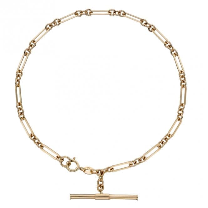 T - Bar Chain Yellow Gold Bracelet GB504Elements GoldGB504