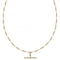 T - Bar Chain Yellow Gold Necklace GN354Elements GoldGN354