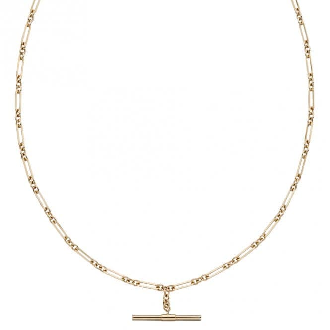 T - Bar Chain Yellow Gold Necklace GN354Elements GoldGN354