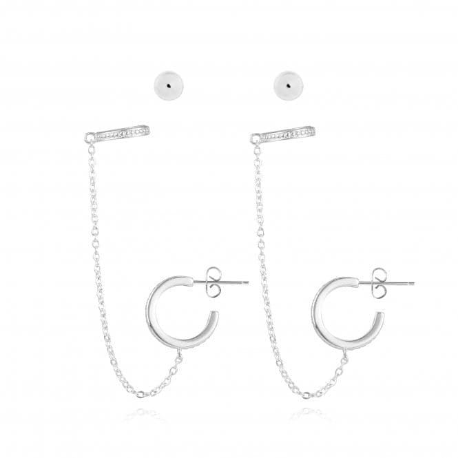 Tahlia Trio Chain Cuff Pack Earrings 4829Joma Jewellery4829