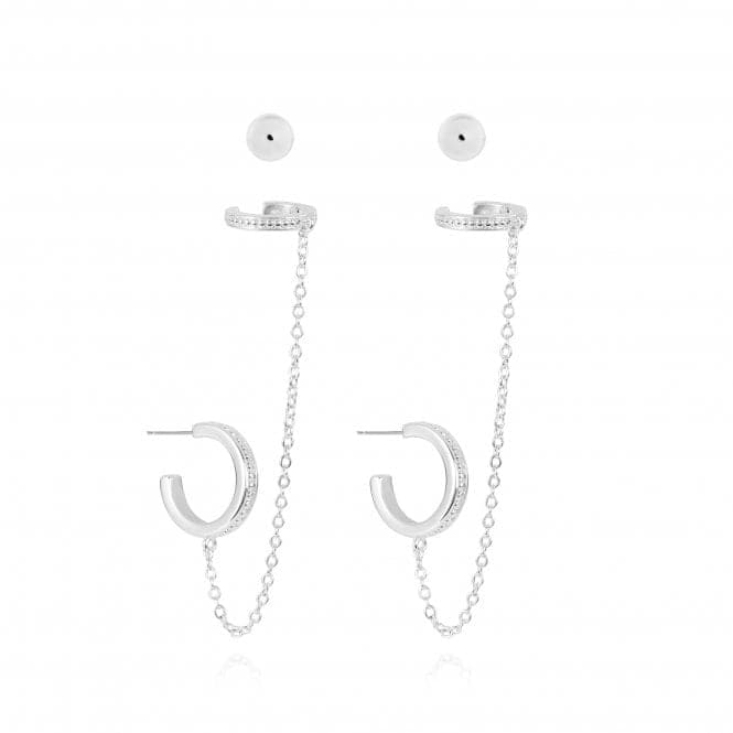 Tahlia Trio Chain Cuff Pack Earrings 4829Joma Jewellery4829