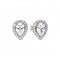 Teardrop Halo Cubic Zirconia Earrings E5909DiamonfireE5909
