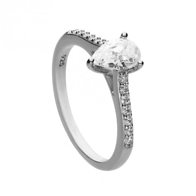 Teardrop Pave Shoulders Ring R3781DiamonfireR3781 16