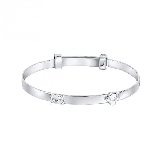 Teddy Bear Peekaboo Expanding Bangle With Diamond B5484D for DiamondB5484