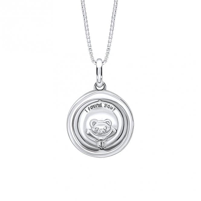 Teddy Bear Peekaboo Spinning Pendant With Diamond P5417D for DiamondP5417