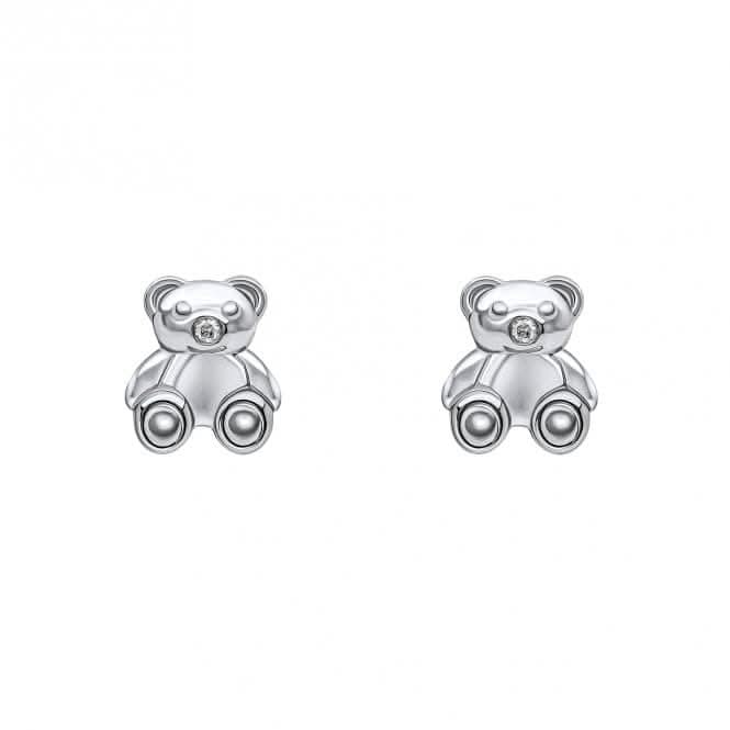 Teddy Bear Stud Earrings With Diamond E6431D for DiamondE6431