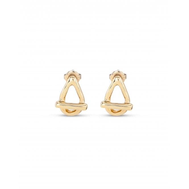 Teen 18k Gold - Plated Small Oval Link Shape Stud Earrings PEN0945ORO000UNOde50PEN0945ORO000