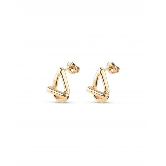 Teen 18k Gold - Plated Small Oval Link Shape Stud Earrings PEN0945ORO000UNOde50PEN0945ORO000