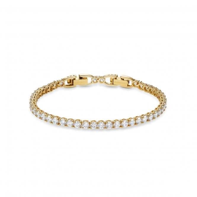 Tennis Deluxe Bracelet, White, Gold - tone plated 5511544Swarovski5511544