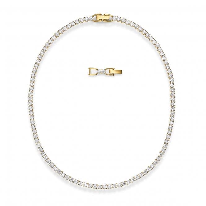 Tennis Deluxe Necklace, White, Gold - tone plated 5511545Swarovski5511545