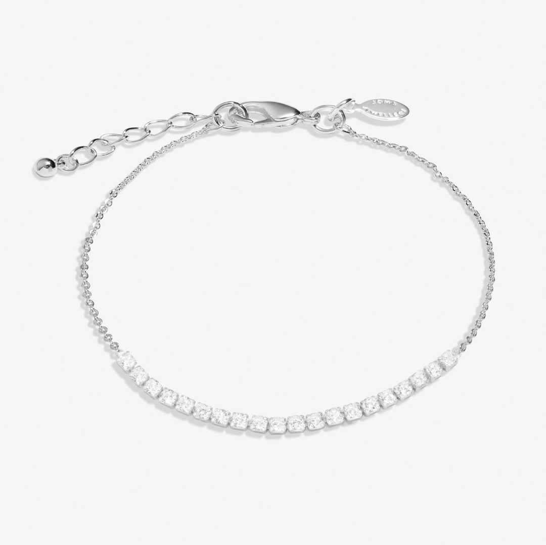 Tennis Silver Plated 23cm + 3cm Extender Anklet 8536Joma Jewellery8536