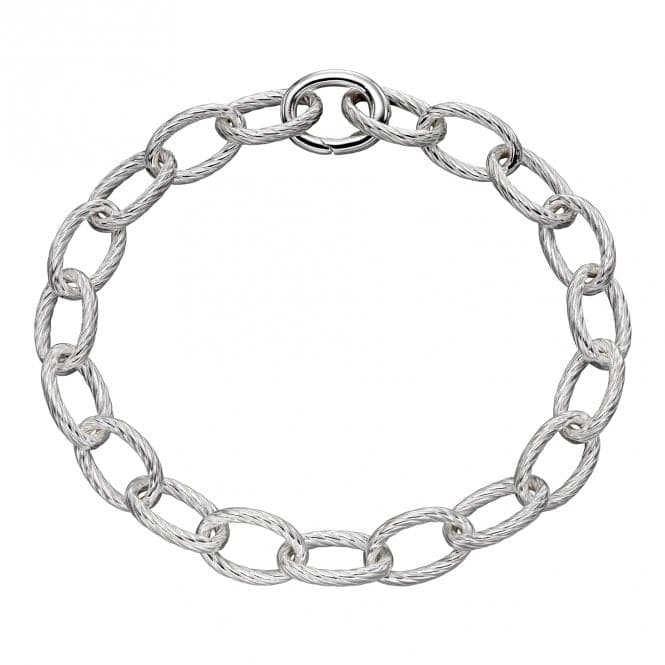 Textured Link Charm Carrier Bracelet B5308BeginningsB5308