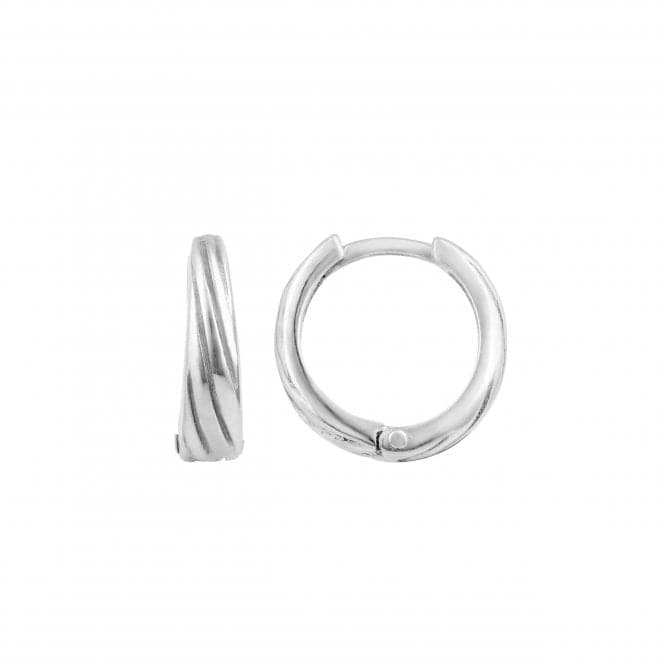 Textured Ridged 12mm Hoop Earrings 66839HPDew66839HP