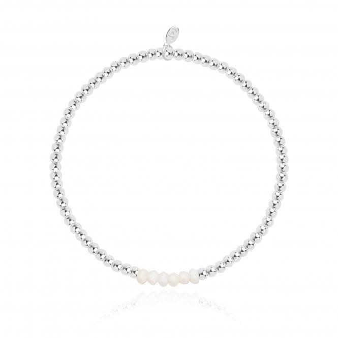 Thank You For Helping Me Tie The Knot Silver 17.5cm Stretch Bracelet Set 3528Joma Jewellery3528