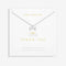 Thank You Silver 46cm + 5cm Extender Necklace 6109Joma Jewellery6109