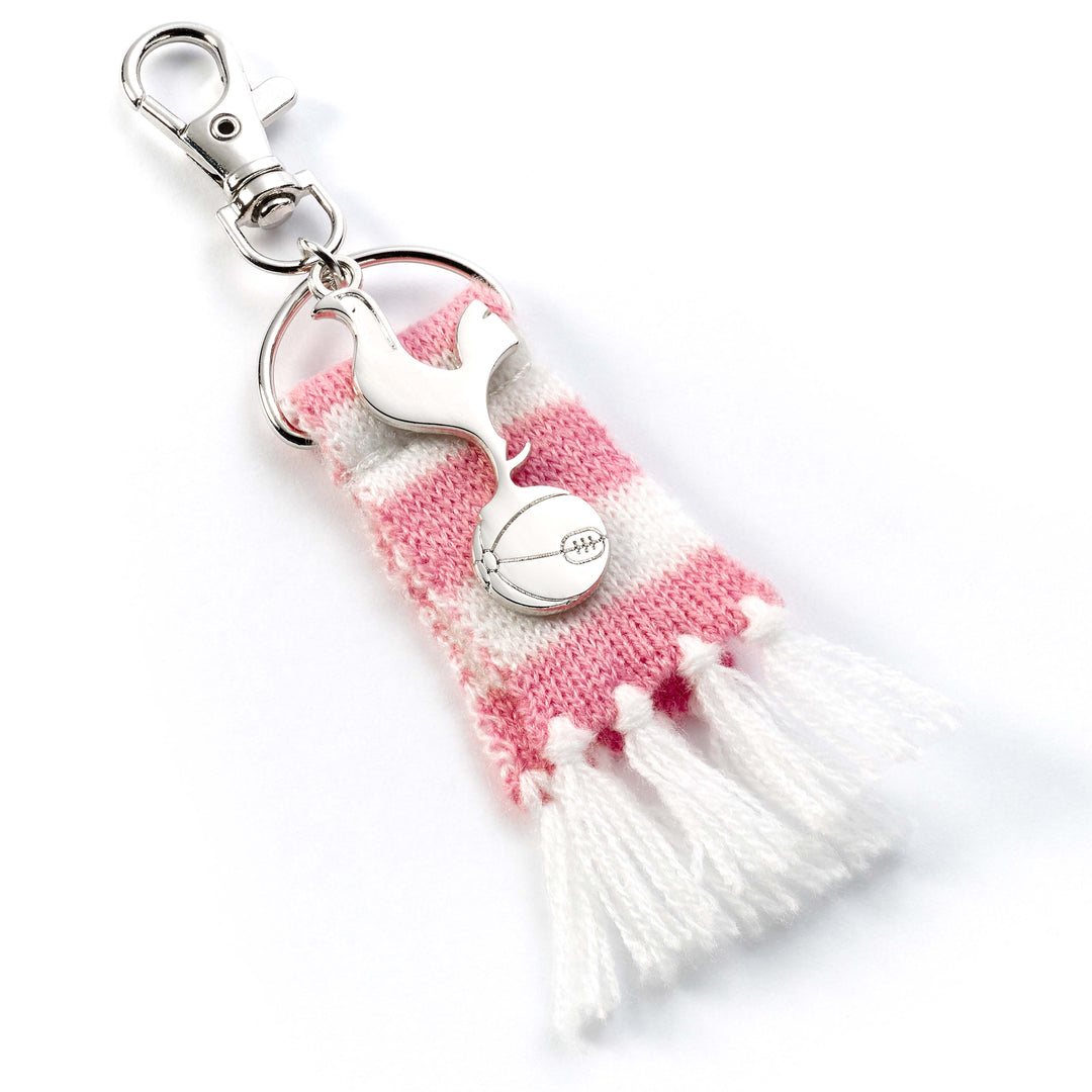 Tottenham Hotspur Pink Scarf and Cockerel Backpack Hanger THBH0003