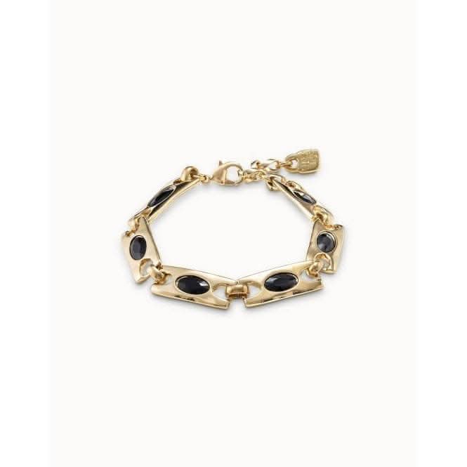 The Crown Black Faceted Crystal BraceletUNOde50PUL2246NGRORO0U