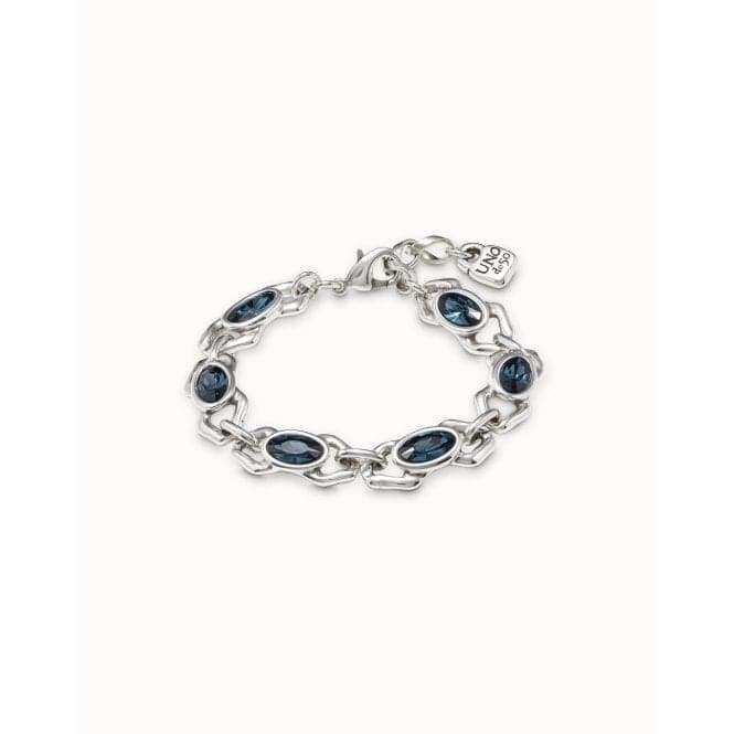 The Queen Blue Faceted Crystal BraceletUNOde50PUL2247AZUMTL0U