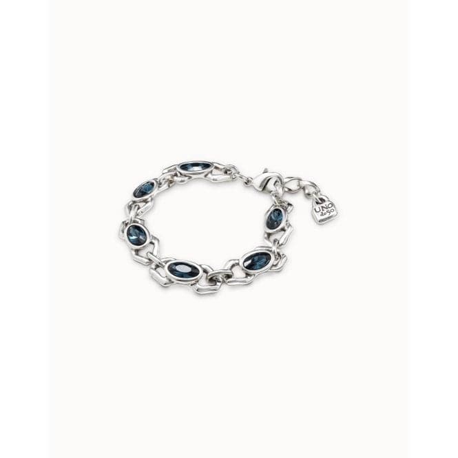 The Queen Blue Faceted Crystal BraceletUNOde50PUL2247AZUMTL0U