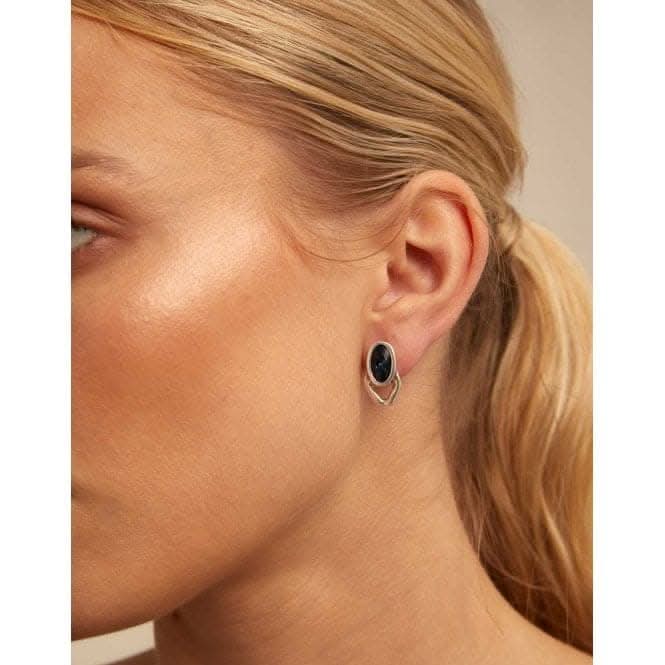 The Queen Blue Faceted Crystal EarringsUNOde50PEN0841AZUMTL0U