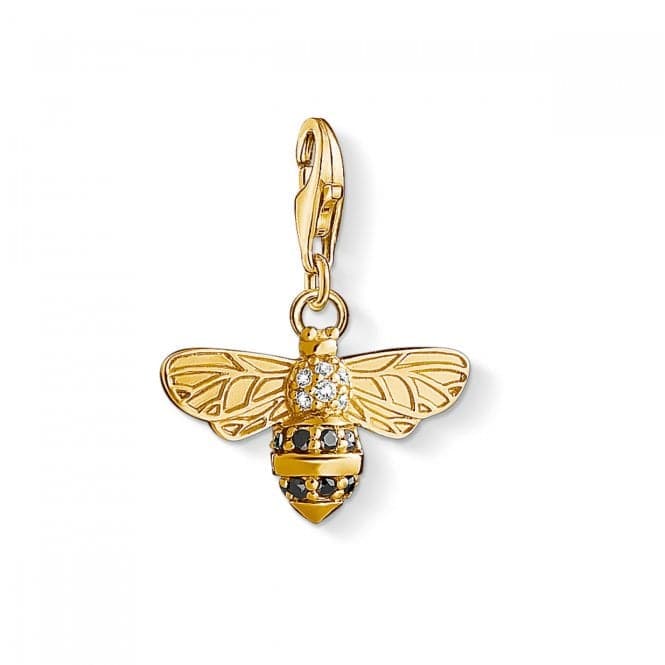 Thomas Sabo Bee Silver Gold Plated Zirconia Pendant 1449 - 414 - 39Thomas Sabo Charm Club1449 - 414 - 39