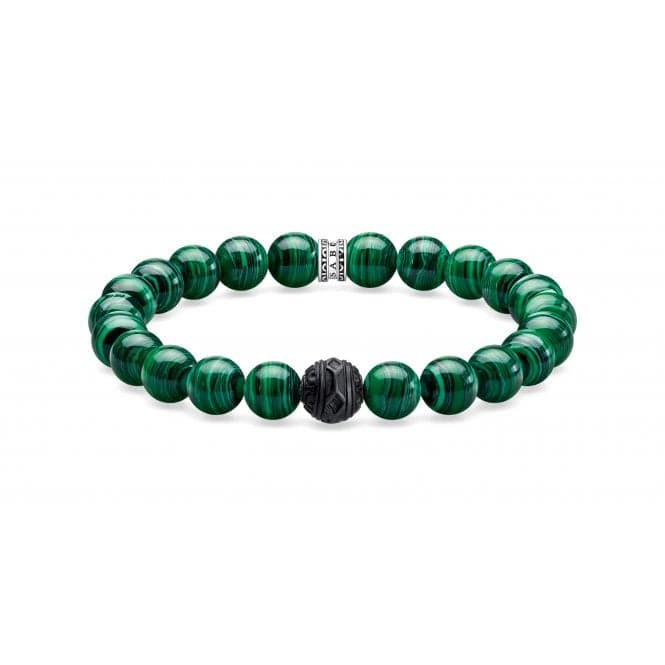 Thomas Sabo Black Cat Green Beaded Bracelet A1778 - 530 - 6Thomas Sabo Sterling SilverA1778 - 530 - 6 - L17