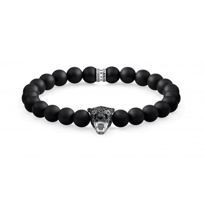 Thomas Sabo Black Cat Onyx Beaded Bracelet A1776 - 528 - 11Thomas Sabo Sterling SilverA1776 - 528 - 11 - L17